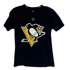 NHL Pittsburgh Penguins Malkin #71 Tshirt Youth Medium 10/12 Black Hockey